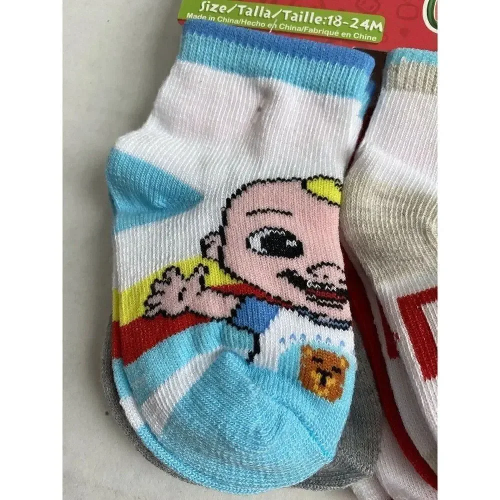 Cocomelon Toddlers Socks‎ 10 Pk Fits Size 4-7 Unisex Moonbug JJ TomTom YoYo New